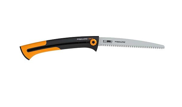 FISKARS - Scie rétractable - Acier trempé - Grande Main - Lame 255mm - large