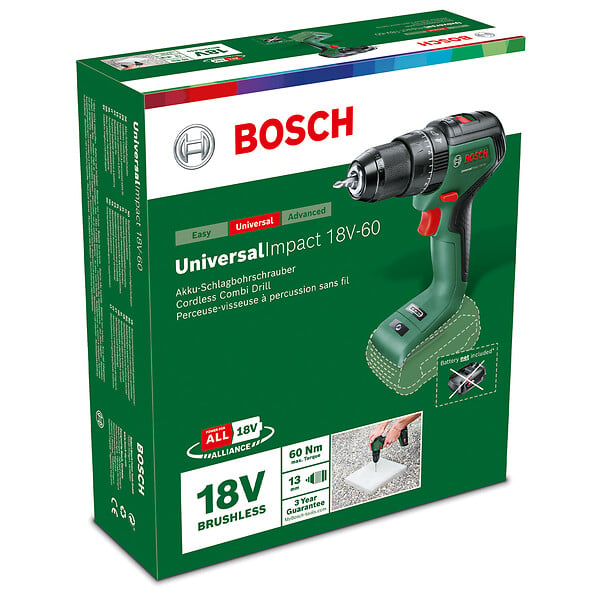 BOSCH - Perceuse à percussion sans fil - UniversalImpact 18V - 60 Nm - large