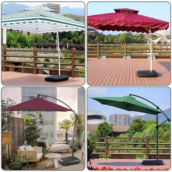 VOUNOT - Dalle de lestage pied de parasol déporté plastique à remplir - large