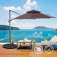 VOUNOT - Dalle de lestage pour parasol remplissage 52L 4 pcs Noires - vignette