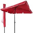 VOUNOT - Parasol rectangulaire 2x1.25m avec housse de protection rouge - vignette