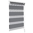 VOUNOT - Store enrouleur jour nuit double 45x150cm Gris - vignette