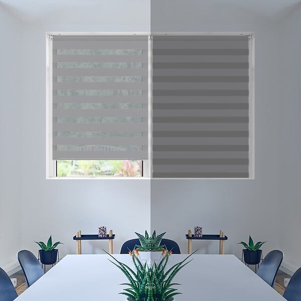 VOUNOT - Store enrouleur jour nuit double 45x150cm Gris - large