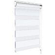 VOUNOT - Store enrouleur jour nuit double 80x150cm Blanc - vignette