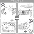 VOUNOT - Coffre de Rangement Exterieur 280L  en PP 116x44x55CM Style Bois Anthracite - vignette