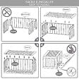 VOUNOT - Coffre de Rangement Exterieur 310L  en PP 119x48x60CM Style Polyrotin Anthracite - vignette