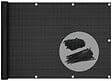 VOUNOT - Brise vue pour balcon HDPE Renforcé 230GR/M2 500x90cm noir - vignette