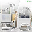 VOUNOT - Barriere de securite retractable 180cm blanc - vignette