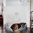 VOUNOT - Barriere de securite retractable 180cm blanc - vignette
