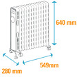 OPTIMEO - OCE-D01-2500  Radiateur Bain D'huile 2500W - vignette