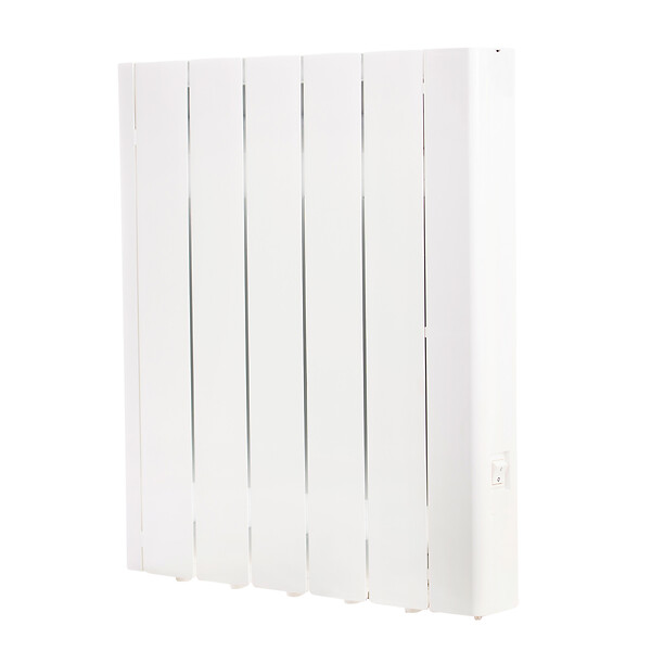 OPTIMEO - OPT-ORIBT-1000  Radiateur Électrique 1000W À Inertie Fluide Connecté Bluetooth Blanc - large