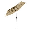 HAPPY GARDEN - Parasol droit HAPUNA rond 2,70m de diamètre beige - vignette