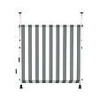COTE STORE - Store à projection autoportant sans perçage 200 x 150 cm - Terrasse ou balcon - Blanc gris - vignette