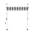 COTE STORE - Store à projection autoportant sans perçage 200 x 150 cm - Terrasse ou balcon - Blanc gris - vignette