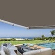 COTE STORE - Store banne coffre intégral 5 x 3,5 m motorisé et manuel extérieur pour terrasse - Taupe - vignette