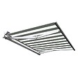 COTE STORE - Store banne manuel Demi coffre 2,5 x 2 m pour terrasse - Blanc gris - vignette
