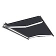 COTE STORE - Store banne manuel Demi coffre 3,6 x 3 m pour terrasse - Gris anthracite - vignette