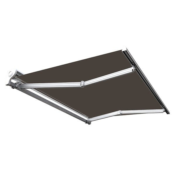 COTE STORE - Store banne manuel Demi coffre 2,5 x 2 m pour terrasse - Taupe - large