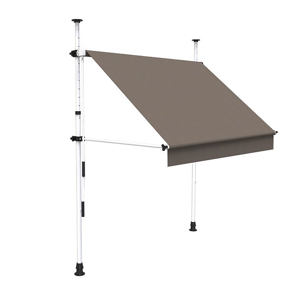 COTE STORE - Store à projection autoportant sans perçage 300 x 150 cm - Terrasse ou balcon - Taupe - large