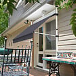 COTE STORE - Store à projection autoportant sans perçage 300 x 150 cm - Terrasse ou balcon - Gris anthracite - vignette