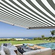 COTE STORE - Store banne coffre intégral 3,5 x 3 m motorisé et manuel extérieur pour terrasse - Blanc gris - vignette