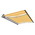 COTE STORE - Store banne manuel Demi coffre 3,6 x 3 m pour terrasse - Jaune rayé - vignette