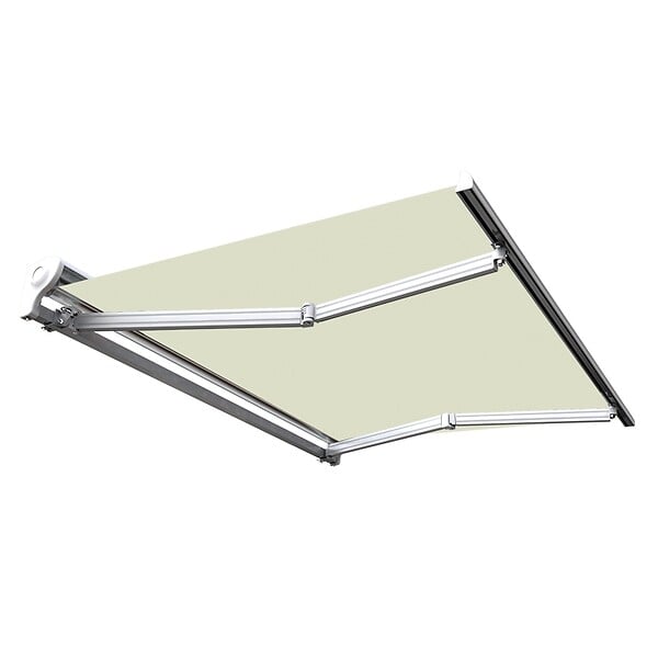 COTE STORE - Store banne manuel Demi coffre 2,5 x 2 m pour terrasse - Écru - large