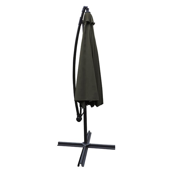 HAPPY GARDEN - Parasol déporté MOLOKAI carré 2,7x2,7m gris + housse - large