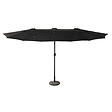 HAPPY GARDEN - Parasol double 2,7x4,6m LINAI noir - vignette