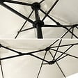 HAPPY GARDEN - Parasol double 2,7x4,6m LINAI beige - vignette