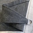 COTE STORE - Voile d'ombrage 4 x 3 m rectangulaire 280g/m² - Haute densité résistante au vent - Tissu micro-aéré - Gris - vignette