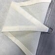 COTE STORE - Voile d'ombrage 5 x 4 x 4 m triangulaire 280g/m² - Haute densité résistante au vent - Tissu micro-aéré - Écru - vignette