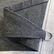 COTE STORE - Voile d'ombrage 3 x 3 x 3 m triangulaire 280g/m² - Haute densité résistante au vent - Tissu micro-aéré - Gris - vignette