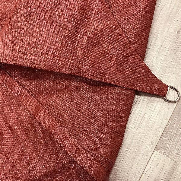 COTE STORE - Voile d'ombrage 3 x 3 m carré 280g/m² - Haute densité résistante au vent - Tissu micro-aéré - Terracotta - large