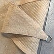 COTE STORE - Voile d'ombrage 5 x 5 m carré 280g/m² - Haute densité résistante au vent - Tissu micro-aéré - Beige - vignette