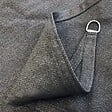 COTE STORE - Voile d'ombrage 5 x 5 m carré 280g/m² - Haute densité résistante au vent - Tissu micro-aéré - Gris - vignette