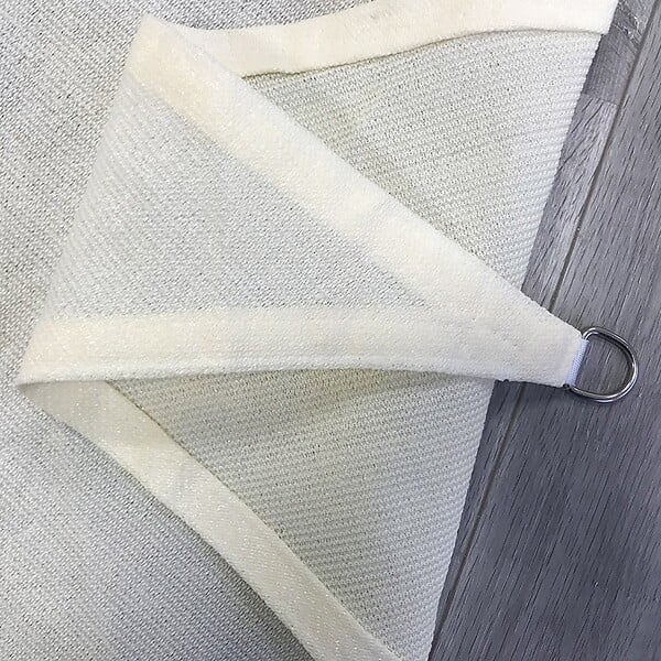 COTE STORE - Voile d'ombrage 4 x 4 m carré 280g/m² - Haute densité résistante au vent - Tissu micro-aéré - Écru - large