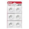 LEGRAND - Lot de 6 prises de courant avec terre Neptune - Blanc - 16A - vignette