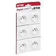 LEGRAND - Lot de 6 prises de courant avec terre Neptune - Blanc - 16A - vignette