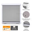 VOLET-MOUSTIQUAIRE - PACK ECO de 2 moustiquaires Enroulables ALU H170 cm x L160 cm Blanc - vignette