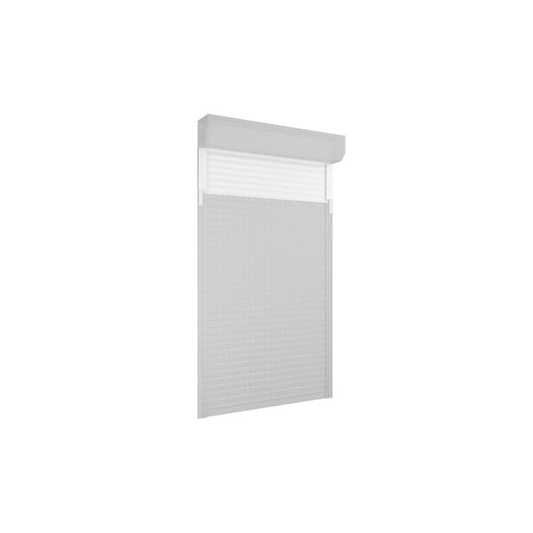 VOLET-MOUSTIQUAIRE - Rehausse en alu pour volet roulant longueur 150 cm, coloris blanc - large
