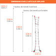 OUTIFRANCE - Echelle transformable 2 plans - Longueur 4m / pliée 1,2m - Hauteur escabeau 1,98m - BKPL/2 - vignette