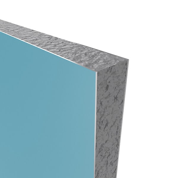 AURLANE - Pack de 2 Panneaux Muraux Aluminium BLEU 90+120x210 cm avec Profilés ANODISE BRILLANT - WALL'IT - large