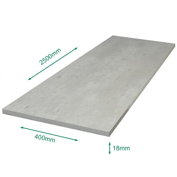 FORESTEA - Tablette mélaminé Granulo 2500 x 400 x 18 mm - PEFC 70% - large