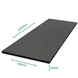 FORESTEA - Tablette mélaminé Elegant Black 2500 x 400 x 18 mm - PEFC 70% - vignette