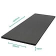FORESTEA - Tablette mélaminé Elegant Black 1200 x 400 x 18 mm - PEFC 70% - vignette
