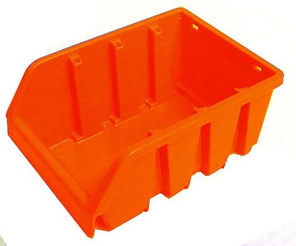 TOOD - Bac de rangement 1L plastique noir - large