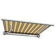 COTE STORE - Store banne manuel 3,6 x 3 m Monobloc pour terrasse - Gris jaune - vignette