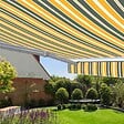 COTE STORE - Store banne manuel 3,6 x 3 m Monobloc pour terrasse - Gris jaune - vignette