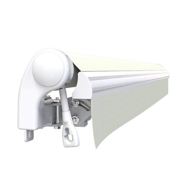 COTE STORE - Store banne manuel 3.6 x 3 m Monobloc pour terrasse - Écru - large